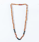 Shungite + Amber Adult Necklace: Radiation Blocker