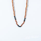 Shungite + Amber Adult Necklace: Radiation Blocker