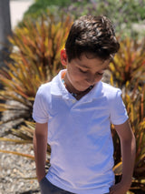 Amber + Howlite/Aquamarine Big Kids Necklace