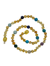 Amber + Blue Big Kids Necklace