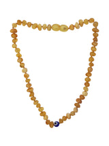 Yellow Amber + Evil Eye Teething Necklace