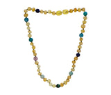 Amber + Blue Big Kids Necklace