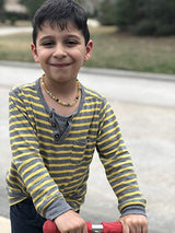 Amber + Blue Big Kids Necklace