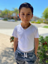 Shungite Raw Amber Kids Necklace- Radiation Blocker