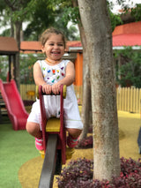 Amber + Rainbow Gemstone Baby Necklace