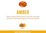 Shungite + Amber Adult Necklace: Radiation Blocker